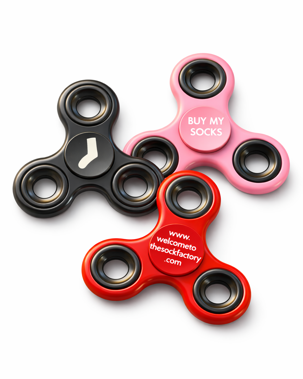 Sock Factory Fidget Spinners (3-pack) - The Sock Factory