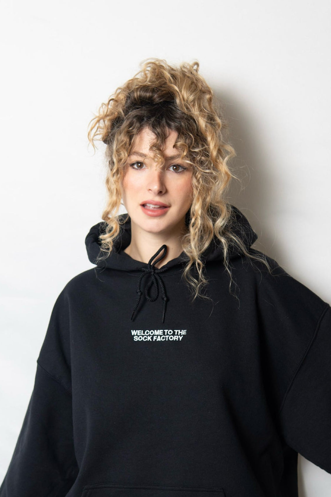 welcome to the sock factory hoodie