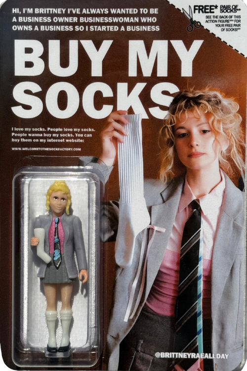 Business Owner Businesswoman Who Owns a Business Action Figure - The Sock Factory